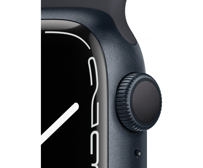 Apple Watch Series 7 GPS 41mm Midnight Aluminum Case With Midnight Sport Band (MKMX3) 